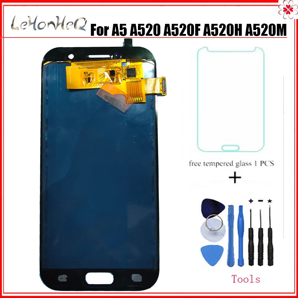 ЖК-дисплей для Samsung Galaxy A5 2017 A520 A520K A520F A520L с сенсорным экраном дигитайзер замена