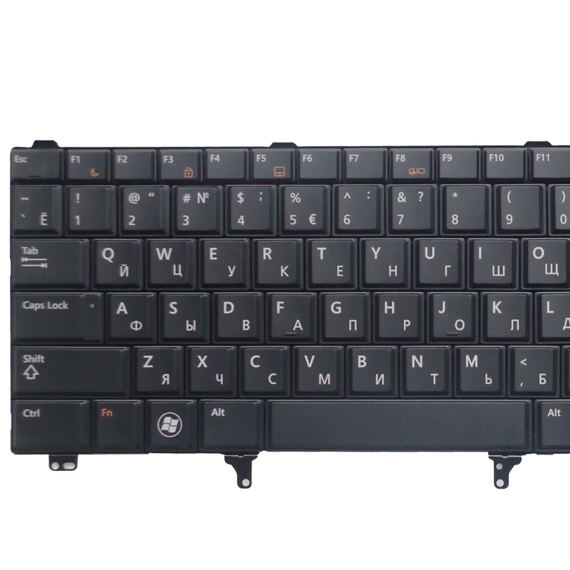  GZEELE Laptop Keyboard for Dell E6520 E5520 M4600 M6600 E5530 E6530 M4700 M6700 RU layout new black