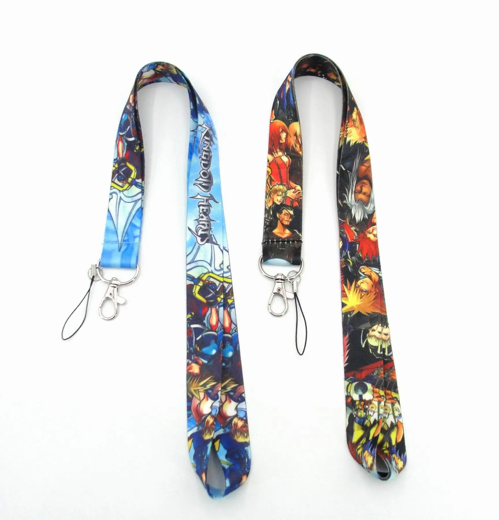 

2 Color Anime Kingdom Hearts Cosplay Sora Cartoon Neck Lanyard Clip Badge Cards Polaroid Key Chain Straps Gift