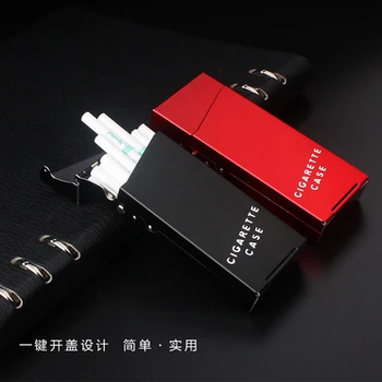 

Metal scrub Ms. fine cigarette case creative 20 pack slim portable personality simple metal cigarette accessories storage boxes