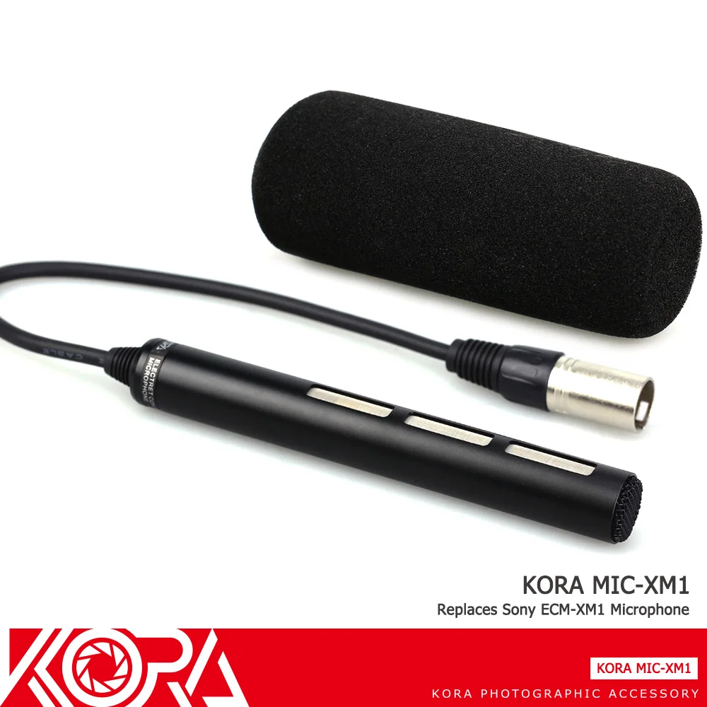 KORA/камера-регистратор с микрофоном для sony HXR-NX30 HXR-NX70 HXR-NX5 DSR-PD170 HVR-A1 HDR-AX2000 HVR-Z7 HVR-Z5 HVR-Z1 заменяет ECM-XM1