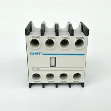CHINT AC Контактор вспомогательный контакт блоки F4-22 2NO+ 2NC вспомогательный контакт LA1-DN22