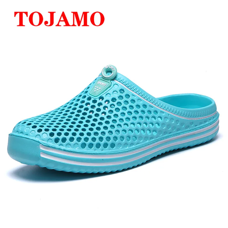 

TOJAMO Summer Women Sandals Jelly Shoes Hollow Beach Woman Shoes EVA Outdoor Light Slippers Sandalias mujer 2018 Summer Fashion