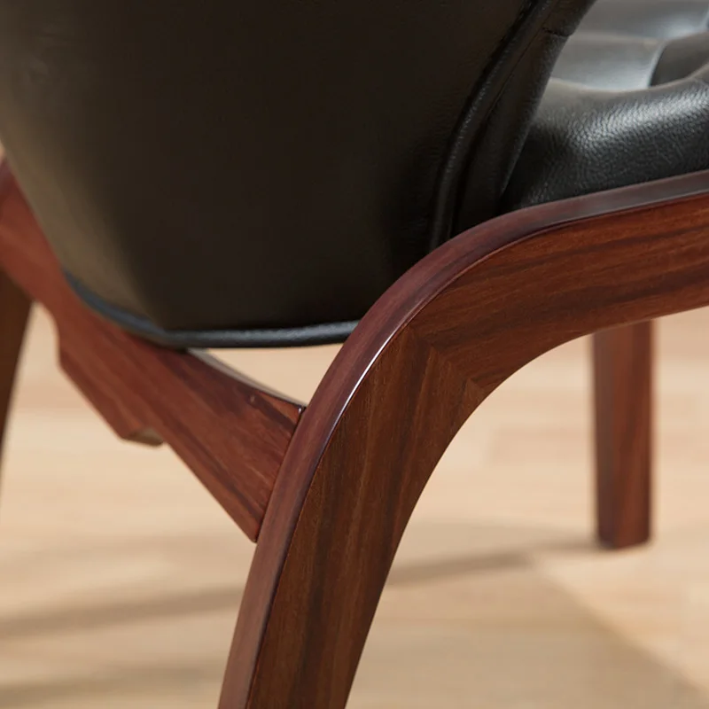 Retro nostalgia suitable for living room set chair solid wood tea table elegant end table antique design furniture M033+M233