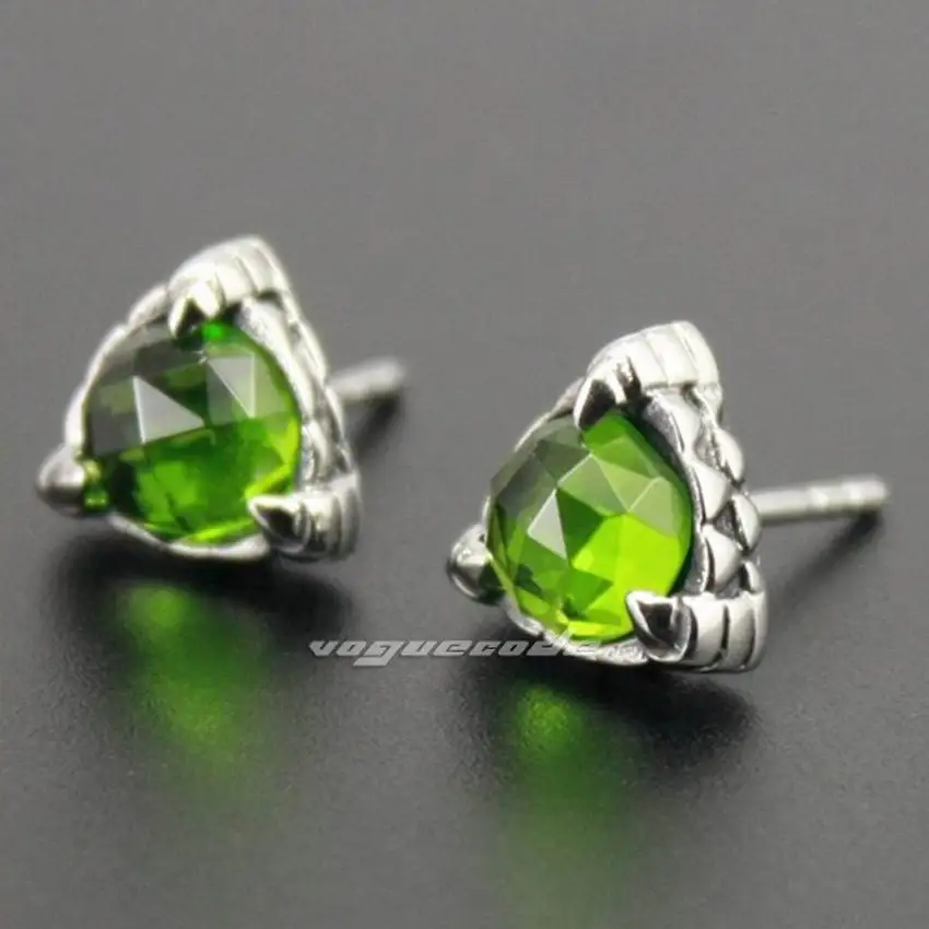 316l Stainless Steel Olive Green Cz Stone Cool Claw Mens Stud 316l Stainless Steel Olive Green Cz Stone Cool Claw Mens Stud Earrings 3l002 2 Pieces In From Jewelry Accessories On Aliexpress