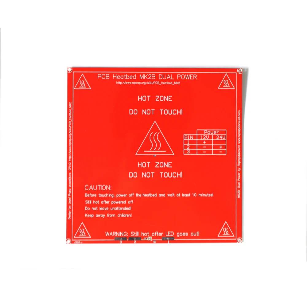 3D Printer MK2B Heat bed 214*214mm for kossel Diy kit