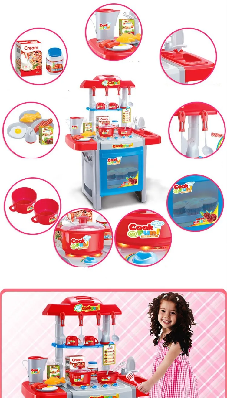 Игровой домик, 25 видов комплектов посуды, поступление детских классических ролевых игр, имитирующих шеф-повара, кухонный набор, игрушки для повара, забавный подарок для девочки