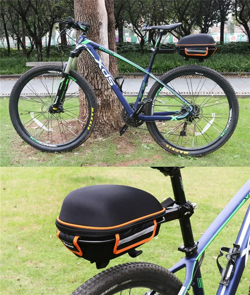 Sale WEST BIKING Cycling Bag Bike Rear Bag Reflective Waterproof Rain Cover Mountain Bike Cycling Tail Extending Saddle Bicycle Bag 44