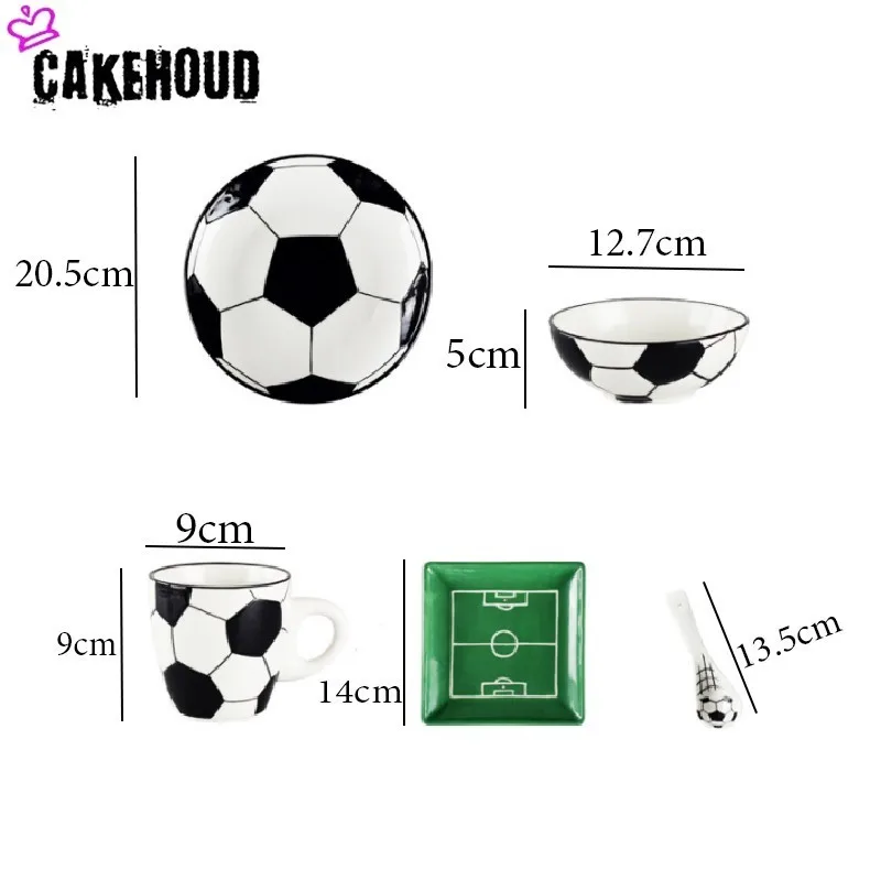 CAKEHOUD новая детская керамическая посуда мячи спортивная серия блюд баскетбол