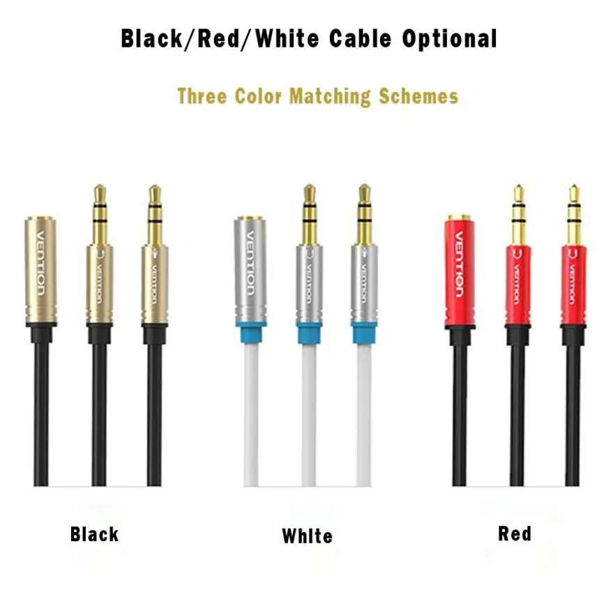Мужские наушники Vention Venice 3 5 мм Mic Audio Cable2 кабель для наушников Z1026 Прямая поставка |