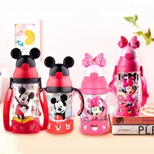 Cheap Disney Minnie Mickey Mouse Cups Cartoon Plastic Solid Feeding Student Convenient Outdoor Child Sports Bottle With Straw 520ML Cheap Disney Minnie Mickey Mouse Cups Cartoon Plastic Solid Feeding Student Convenient Outdoor Child Sports Bottle With Straw 520ML