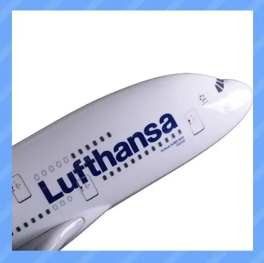 45 см смолы Etihad/Пособия по немецкому языку Lufthansa/Малайзия Airbus A380 модель самолета Стенд Модель Collection Adult Детский подарок игрушка