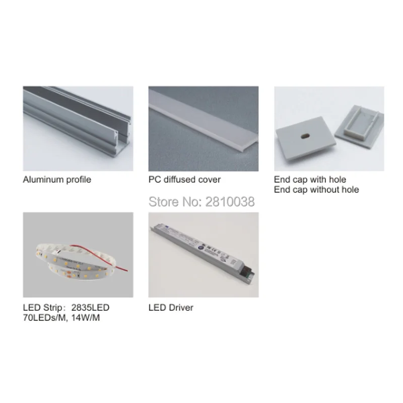 US $131.03 10 X 1M SetsLot 6000 series aluminium profile for led strips and Strong Cover U profile channel for outdoor ground lights