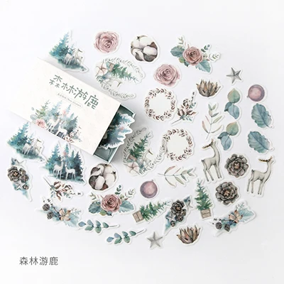 07 40 шт./лот Zxs перо памяти время бумажные наклейки украшения DIY ablum дневник Скрапбукинг этикетка стикеры kawaii канцелярские принадлежности - Цвет: 07