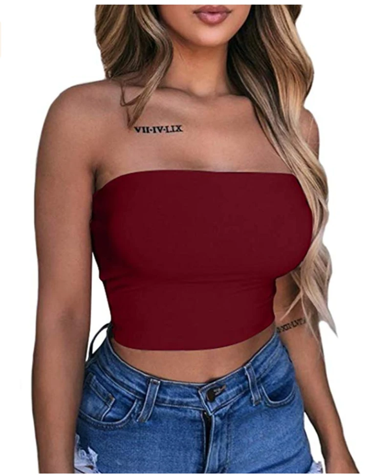 

Women Sexy Casual Tank Top Solid Sleeveless Summer Crop Top Shirt Cami Top