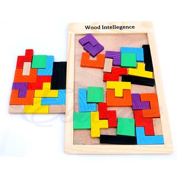 

Colorful Tangram Brain Teaser Puzzle Tetris Game Children Wood Educational Puzzles Toy Child Birthday Gift