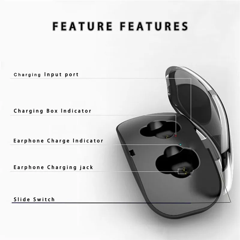 X18s bluetooth-гарнитура стерео TWS 5 0 портативная мини-Ушная Беспроводная гарнитура