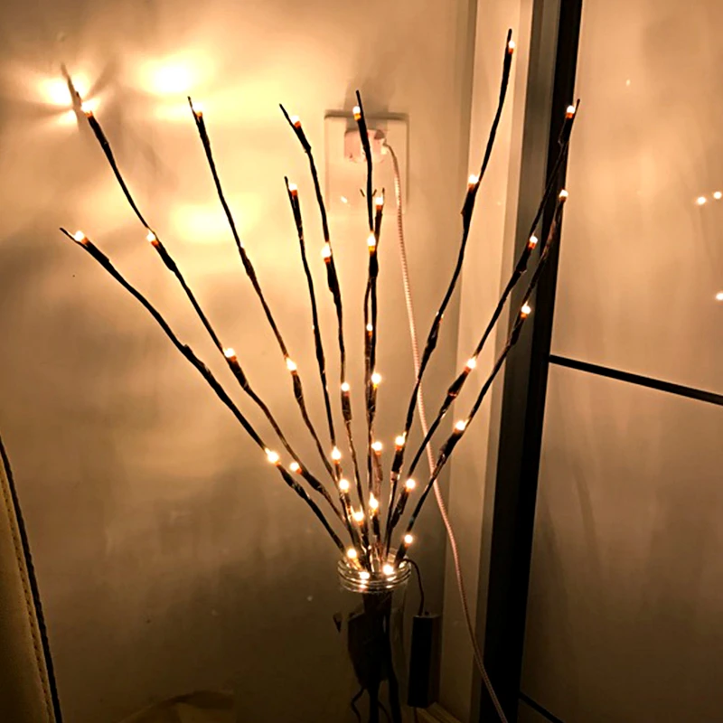 Lighted Twig Branches 20 Led Lights Artificial Tree Plants Lighted Twig Branches 20 Led Lights Artificial Tree Plants For Home Holiday Christmas Decoration Decor In Pendant Drop Ornaments From