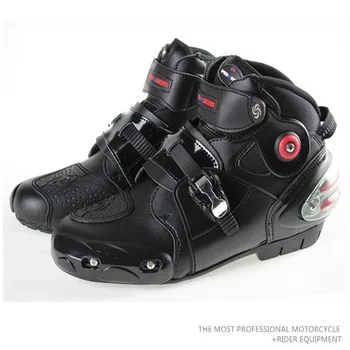 

Pro-biker summer moder motorcycle boots SPEED BIKERS Microfiber leather racing boots waterproof A9003