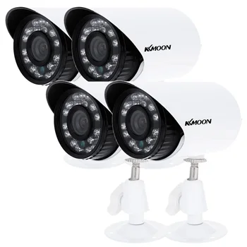 

KKmoon 4pcs 1500TVL CCTV Cameras Kit CMOS 3.6mm Waterproof IP66 IR-CUT Filter Day/Night Outdoor Home Security CCTV Bullet Camera