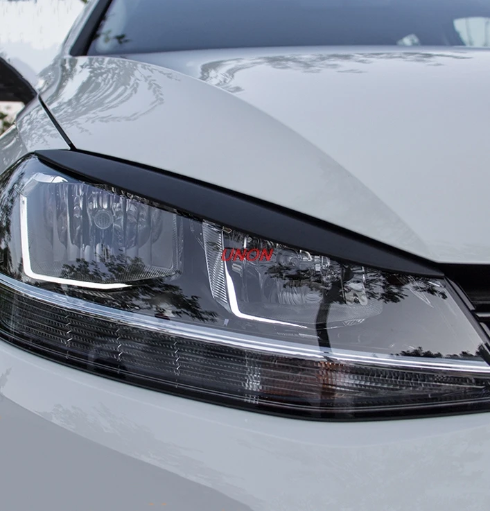 

Headlight Trim Lamp Eyebrow Headlight Cover Sticker Trim Decoration ABS Chrome fit for GOLF 7