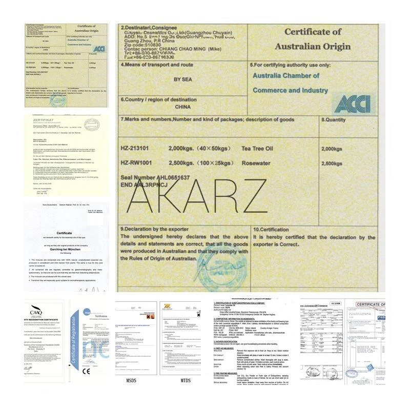 AKARZ, известный бренд, натуральное ароматерапевтическое масло корицы, эфирное масло для подтягивания кожи, успокаивающее пищеварительный тракт, эфирное масло корицы