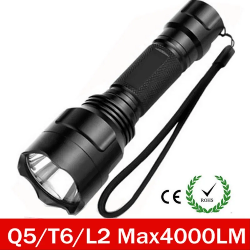 3 Modes Zoomable 8000LM XM-L2 U2 LED USB Rechargeable Flashlight Torch Lamp US 3 Modes Zoomable 8000LM XM-L2 U2 LED USB Rechargeable Flashlight Torch Lamp US