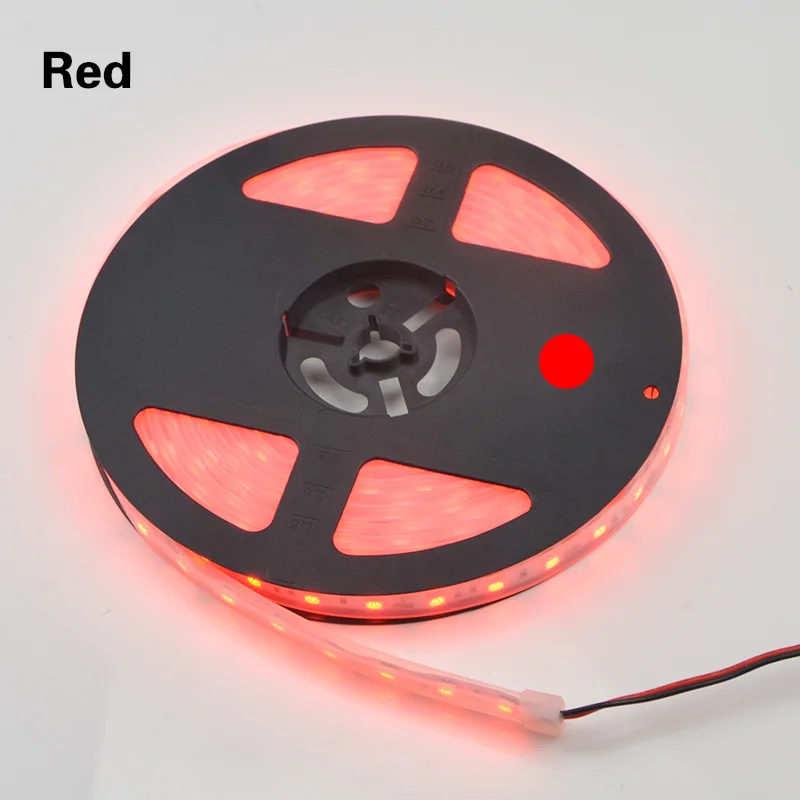 Гибкая лампа лента 12V IP67 Водонепроницаемый RGB 5 м 300 светодиодный s Светодиодные ленты светильник гирлянды светодиодные ленты 5050 SMD/44-клавишный пульт дистанционного управления/3A Мощность - Испускаемый цвет: Red