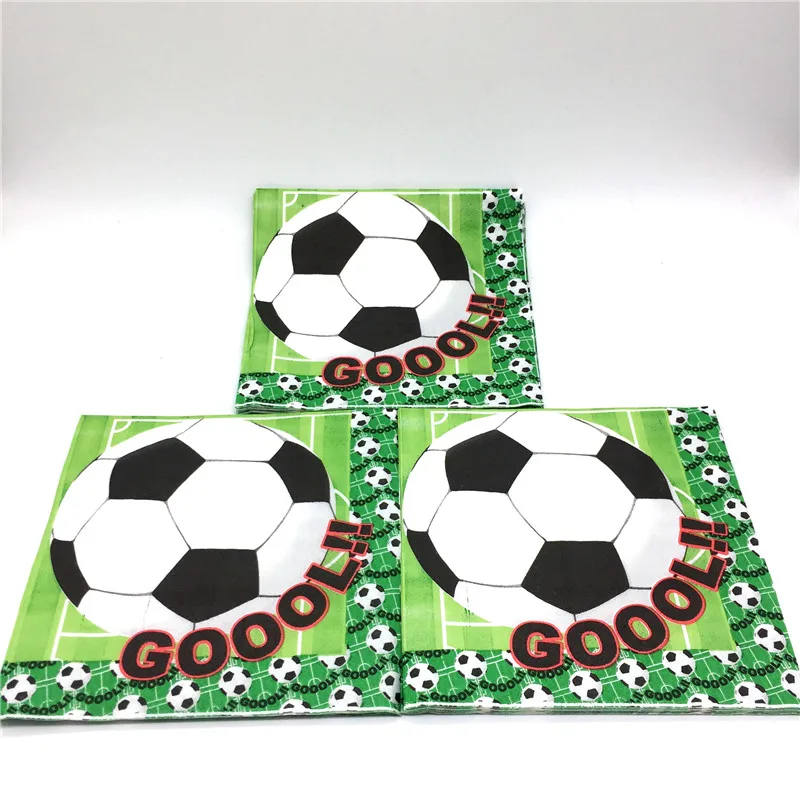 20pcs Lot Football Theme Napkin Birthday Party Supplies Cartoon 20pcs Lot Football Theme Napkin Birthday Party Supplies Cartoon