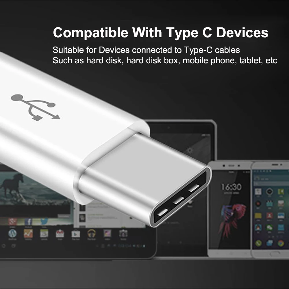 PHOMAX Micro USB мужчина к type-c Micro usb к type C конвертер портативный адаптер для samsung S8 S9 huawei P20 Xiaomi зарядное устройство