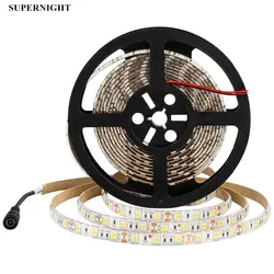 SuperNight 5050 SMD теплый белый Светодиодные ленты 5 м 60 светодио дный s/M DC 12 V Водонепроницаемый IP65 Flexieble лента свет лампы Группа ярче, чем 3528