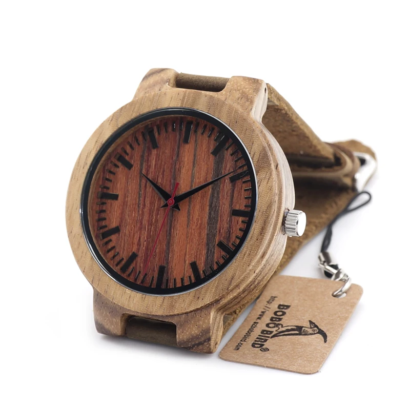 BOBO BIRD Mens Antique Wooden Watches Womens Vintage Wooden Watch With Genuine Leather Band BOBO BIRD Mens Antique Wooden Watches Womens Vintage Wooden Watch With Genuine Leather Band