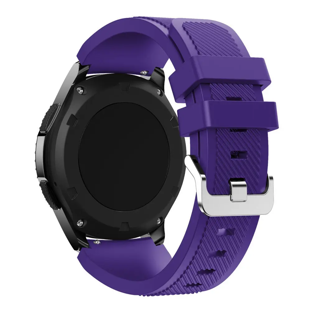 Gear S3 Frontier ремешок для samsung Galaxy Watch 46 мм ремешок gear S3 классический смарт-браслет 22 мм силиконовый ремешок для часов - Цвет ремешка: Purple
