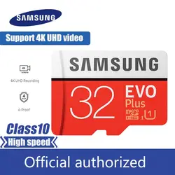 Бесплатная доставка samsung micro sd 32 ГБ, 64 ГБ и 128 ГБ 256 gb Class10 карты памяти 100 МБ/с. SDXC U3 USH-I TF флэш-карты для смартфонов