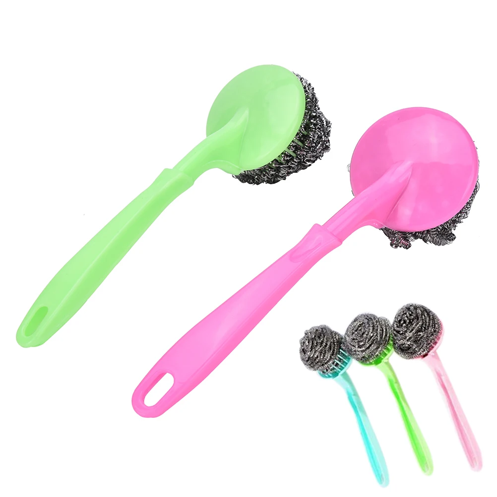 Home Kitchen Pot Brush Wash Clean Tool BBQ Cleaner Brushes Replaceable