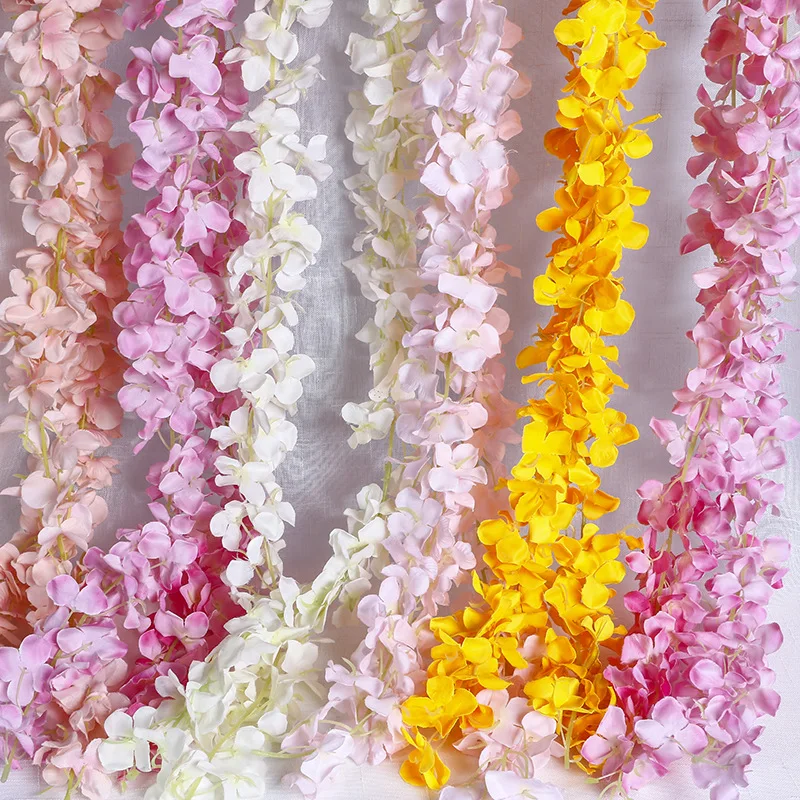 Artificial flower wedding supplies flower strip 200cm string hydrangea
