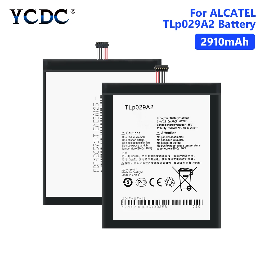 2910mAh TLp029A2 литий полимерный Мобильный телефон батарея для Alcatel One Touch Idol 3 I806 6045Y 6045K