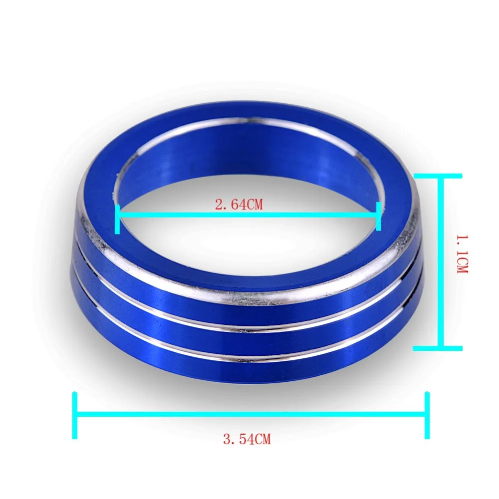 Runmade 1 шт. алюминиевый переключатель переменного тока кнопки крышка кондиционер климат контроль Кольцо ручка Накладка для Honda Civic