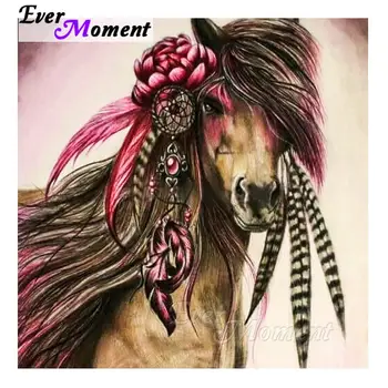

Ever Moment Diamond Painting Horse Full Square Drill 5D DIY Cross Stitch Rhinestone Diamond Embroidery Needlework Decor S2F1123