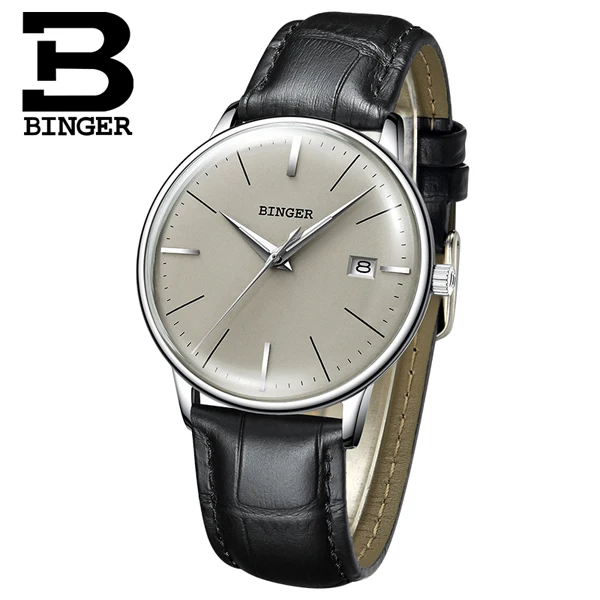 Механические часы Бингер, мужские роскошные брендовые японские часы NH35A с автоматическим перемещением, сапфировые водонепроницаемые часы Reloj Hombre B5078M6 - Цвет: B5078M-4