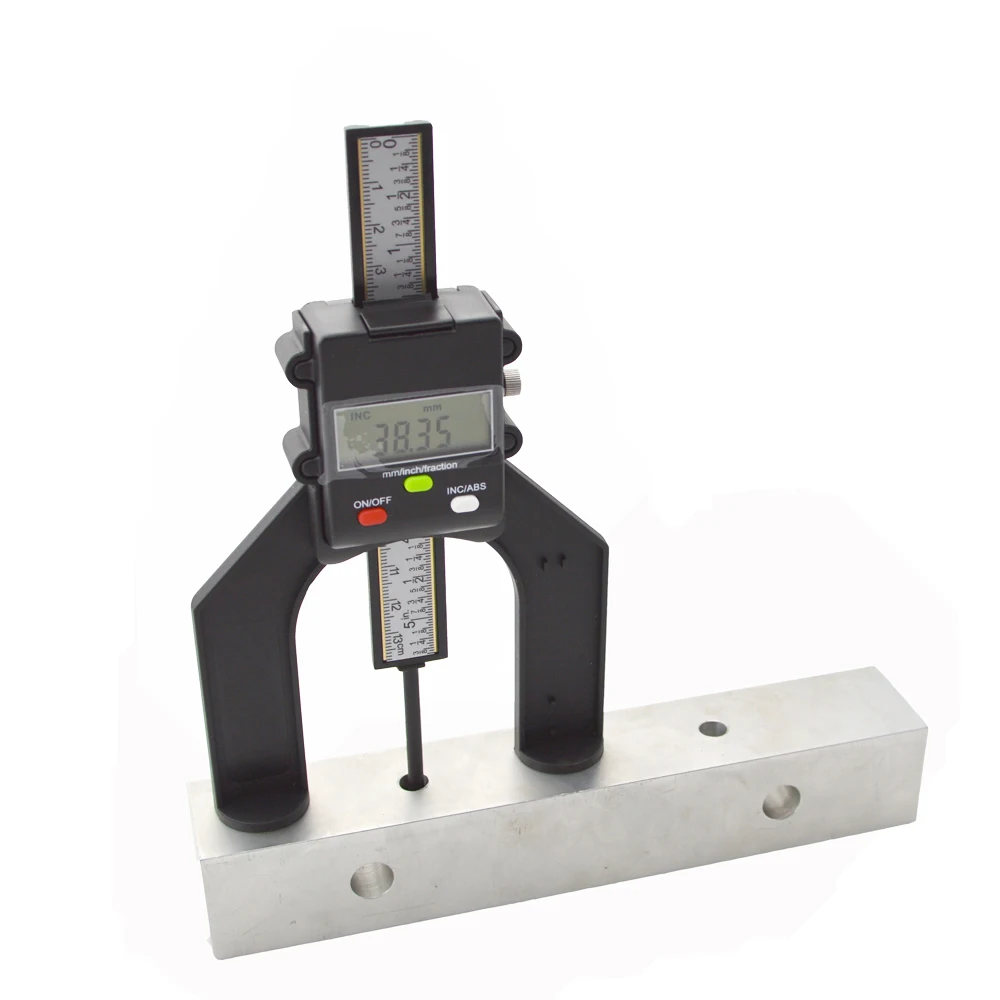 Digital Depth Gauge Tread Depth Gauge tester measure tool LCD Magnetic Self Standing Aperture 80mm