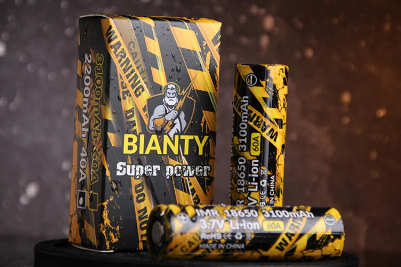 2 шт. супер мощный аккумулятор BIANTY 18650 3 7 V 3100mah 60A перезаряжаемый литий-ионный блок