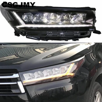 

Car Styling for Toyota Highlander Kluger 2018 ALL LED Headlight LED DRL Dynamic turn signal Fog lights Daytime Running Light