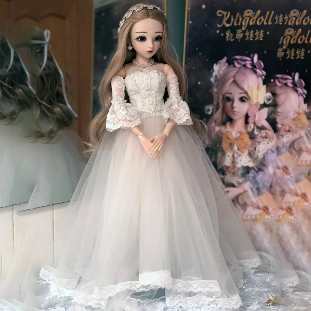 60 см, BJD, 1/3, куклы для девочек с свадебным платьем, парики, обувь, макияж,, ручная работа, красивые игрушки, силиконовая кукла для BJD