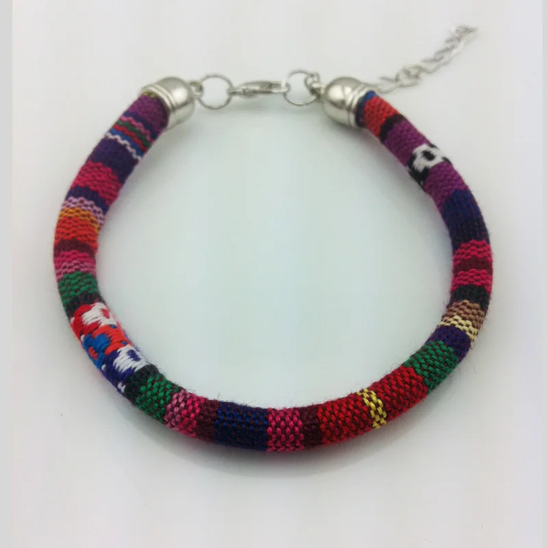 Lemoer из богемского стекла ручной работы разноцветные вязаные браслеты с лентой этнический очаровательный pulseira feminina pulsera Bijoux женские ювелирные изделия