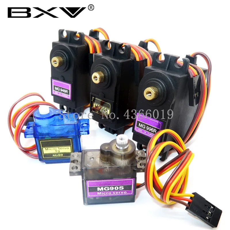 

SG90 MG90S MG995 MG996 MG996R MG946 MG946R Servo Metal Gear for Model Helicopter Boat For Arduino UNO DIY