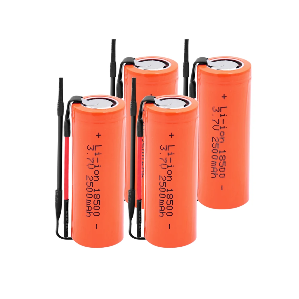 1/2/4 шт 3,7 V 18500 2500mAh литий-ионный аккумулятор перезаряжаемые литиевые батареи 18500 Радиоуправляемый игрушечный автомобиль светодиодный фонарик Фонарь сменная лампа клетки