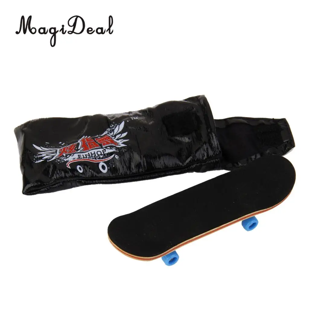 MagiDeal 1Pc Wooden Mini Fingerboard Skateboard Sport Games for Collection Office Desk Pub Classroom Decor Kids Novelty Gag Gift