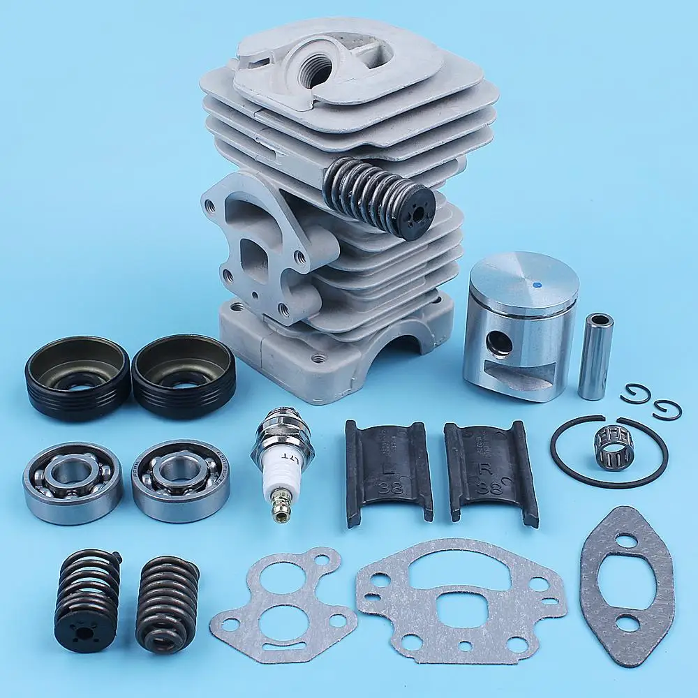 39mm Cylinder Piston Crankshaft Bearing Oil Seal Kit For McCULLOCH CS340 CS380 CS 340 380 S Chainsaw 38CC Replacement Parts 4