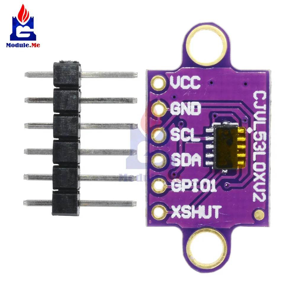 

VL53L0XV2 Time-of-Flight (ToF) Laser Ranging Sensor Breakout 940nm GY-VL53L0XV2 Laser Distance Module I2C IIC